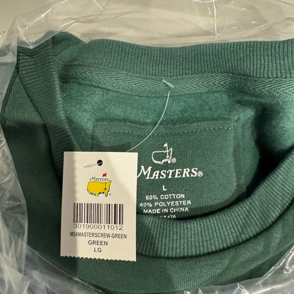 Master Sweat shirt. New with tags, never wore.